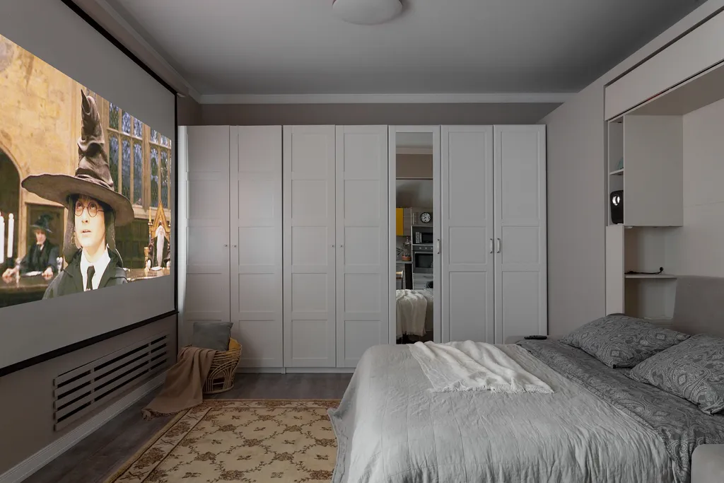 Квартира Квартира Дизайнерская трешка с проектором недалеко от центра — Пушкин