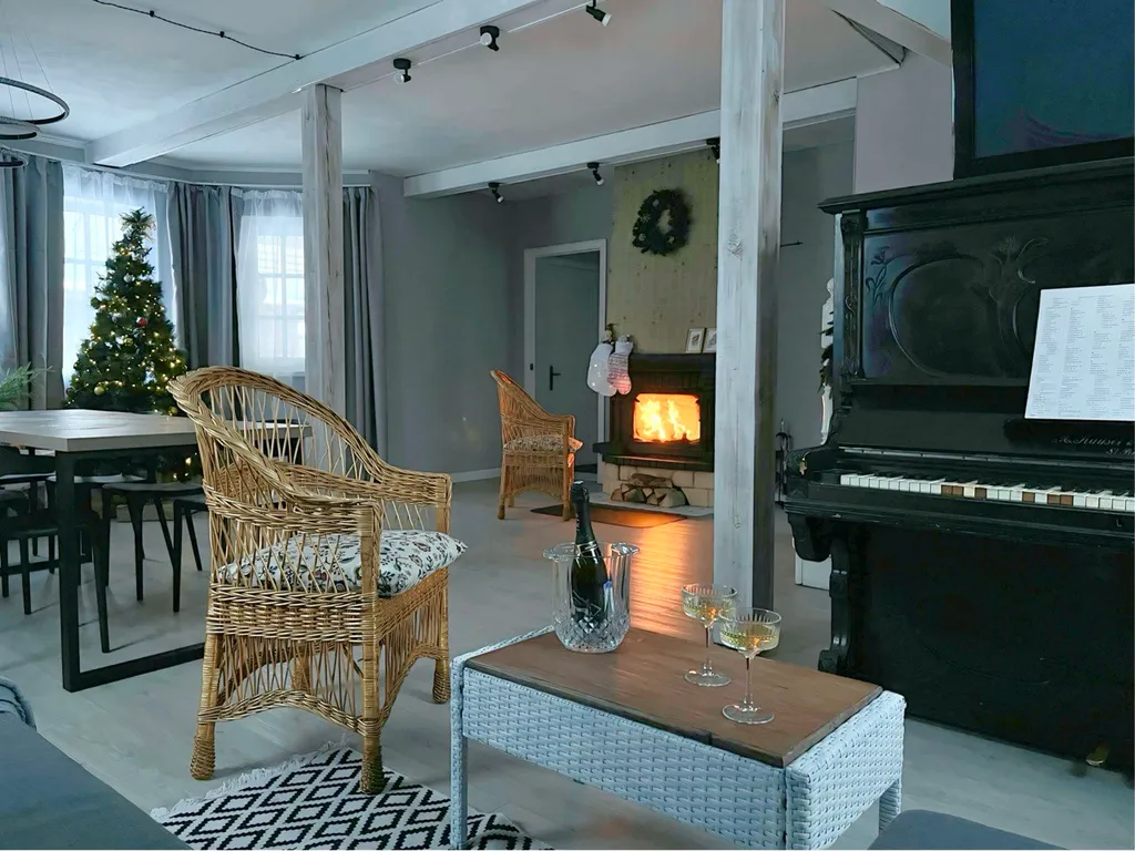 Коттедж с камином и отдельной баней