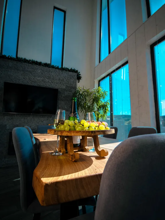 Апартаменты с горячим бассейном и видом на горы