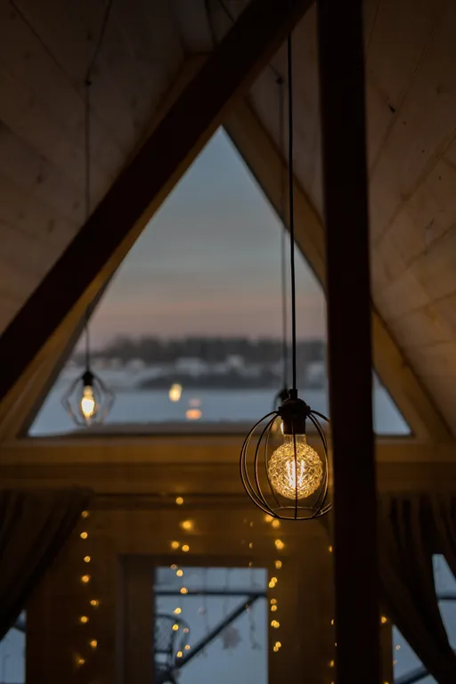 Дом с видом на озеро рядом с Ладожскими шхерами