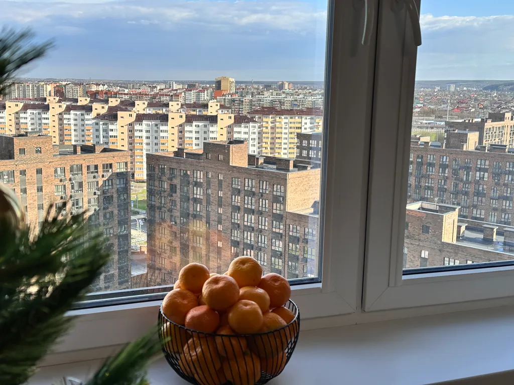 Элитная квартира с панорамным видом на город, 15 этаж