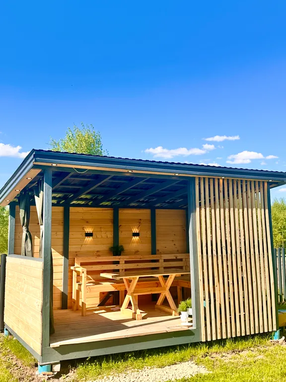 Коттедж Aframe, 2ух этажный дом, глэмпинг — Казань