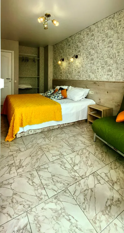 Квартира Двухкомнатные апарты с изолированными комнатами/кухня/стиралка/балконы — Судак