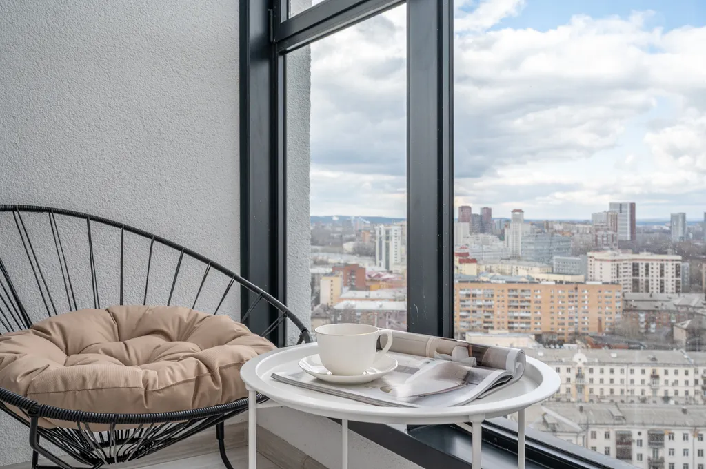 Квартира с шикарным видом на город возле жд вокзала, центр города