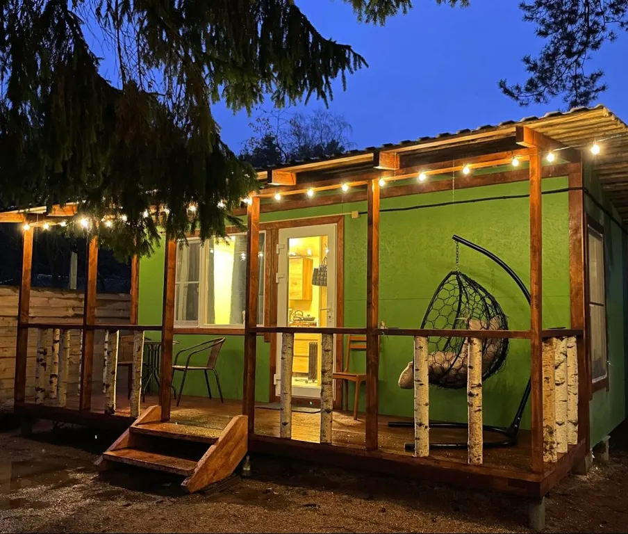 Садовый домик в сосновом бору в 100 метрах от озера