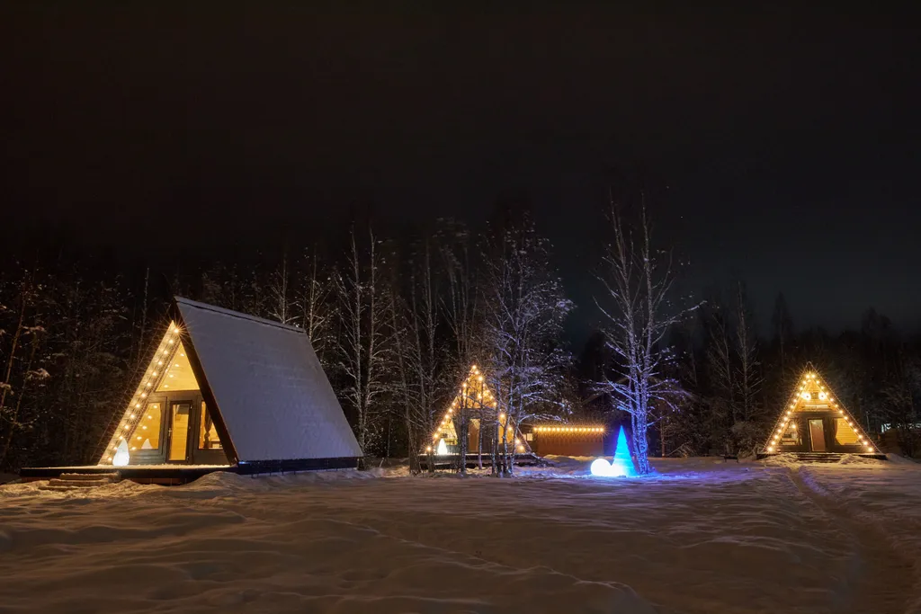 Коттедж Коттедж A-frame на участке 20 соток — Светлое