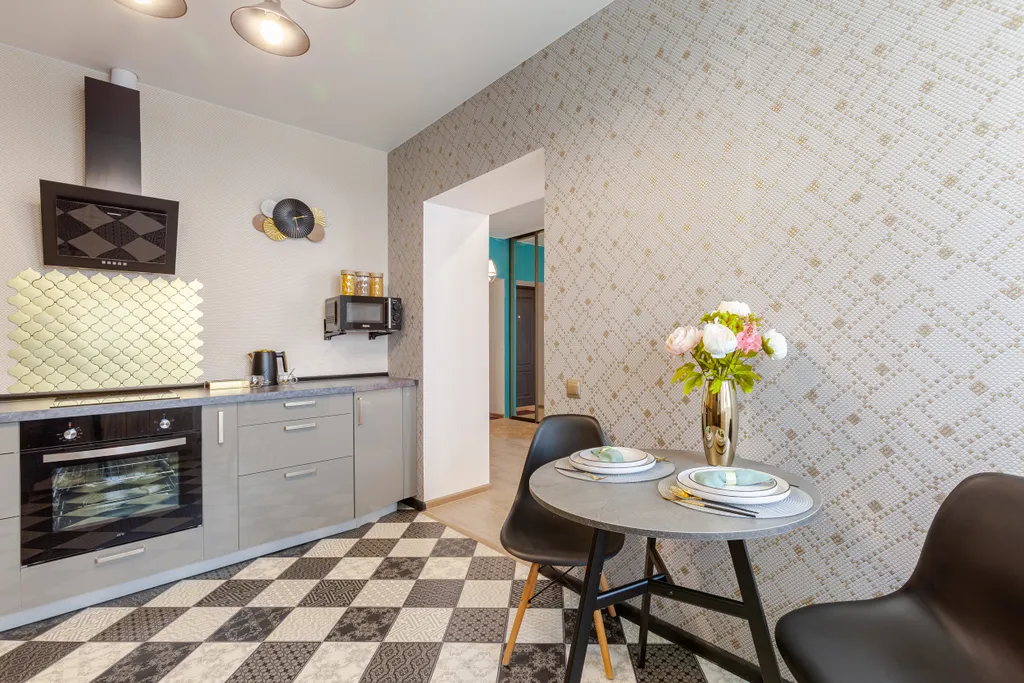 Однокомнатная квартира с видом на Волгу