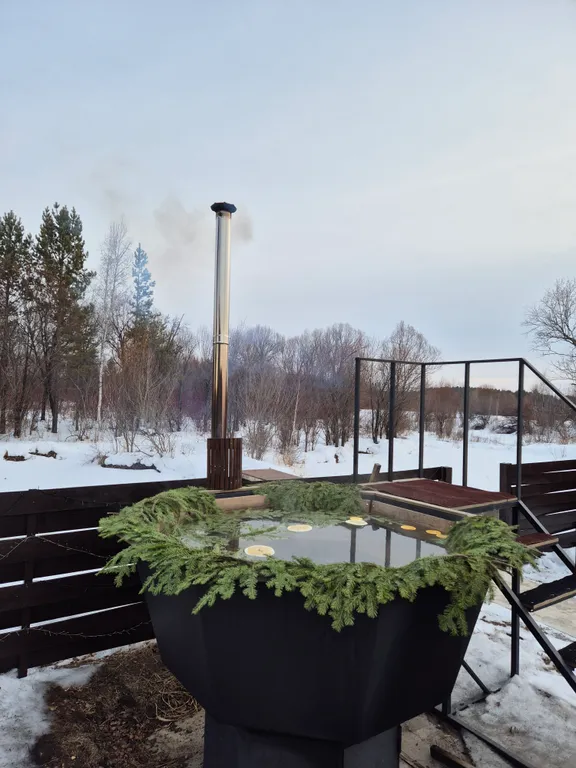 Дом с баней и банным чаном