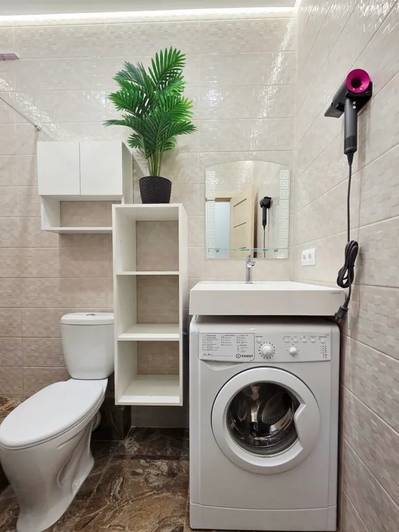 Уютная студия с видом на город