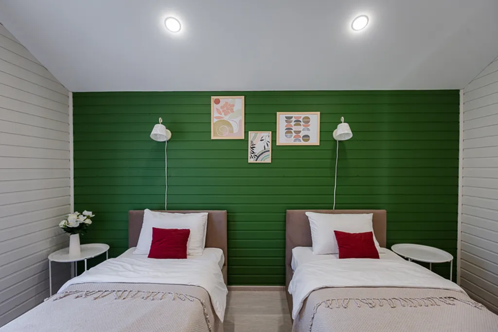 Озёрный дом с видом на живописный пруд