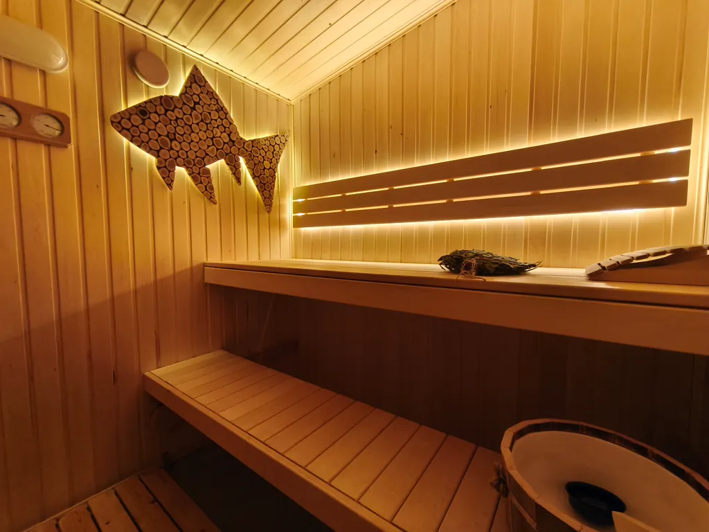 Skandi рыбка загородный дом у пруда в Подмосковье