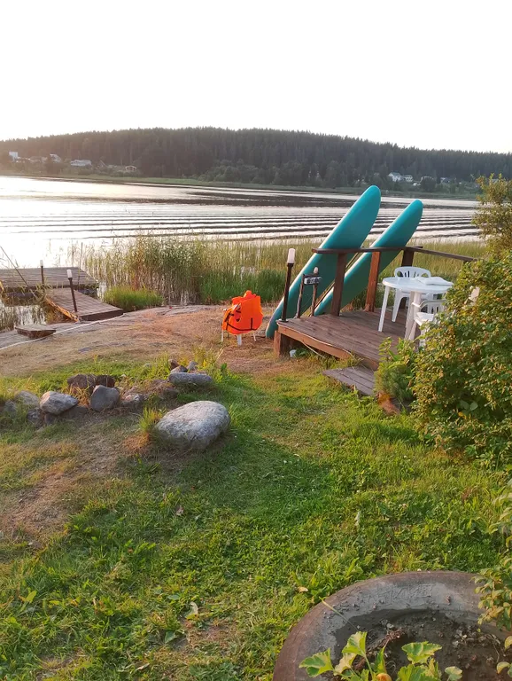 Домик с отдельным входом и красивым видом из окна со всеми удобствами