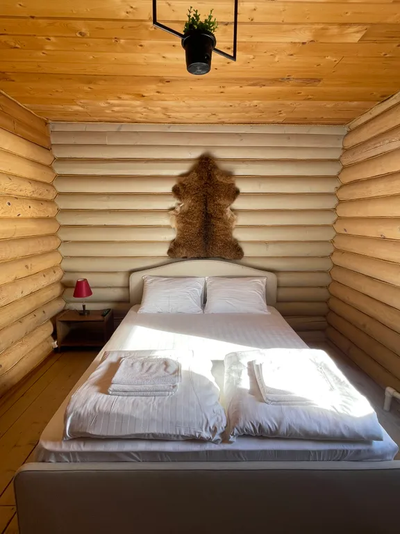 Дом из сруба с баней и бассейном