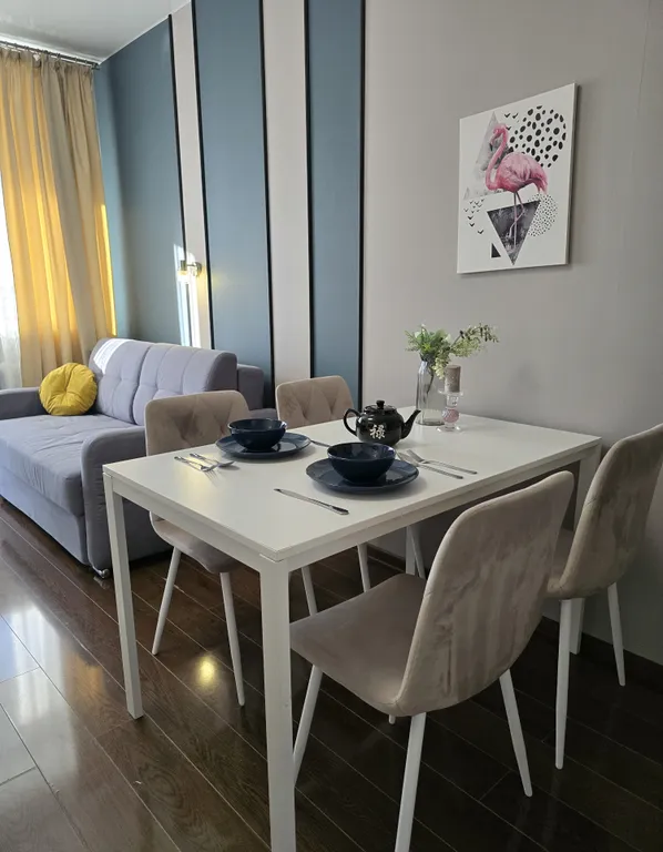 Евродвушка рядом с МТЛ Ареной, панорамный вид на Волгу