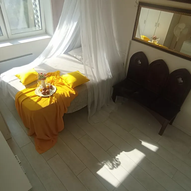 Квартира с балдахином натуральная мебель готика