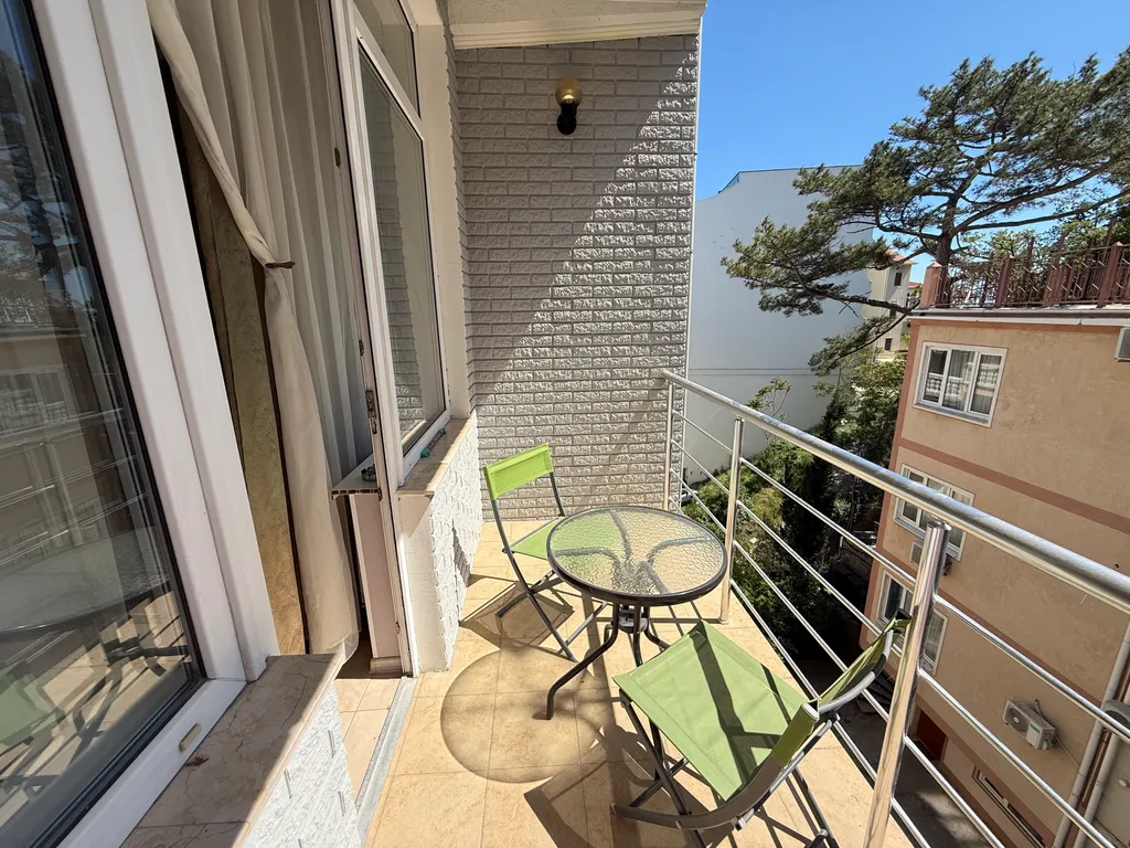 Квартира у пляжа с балконом и зоной барбекю