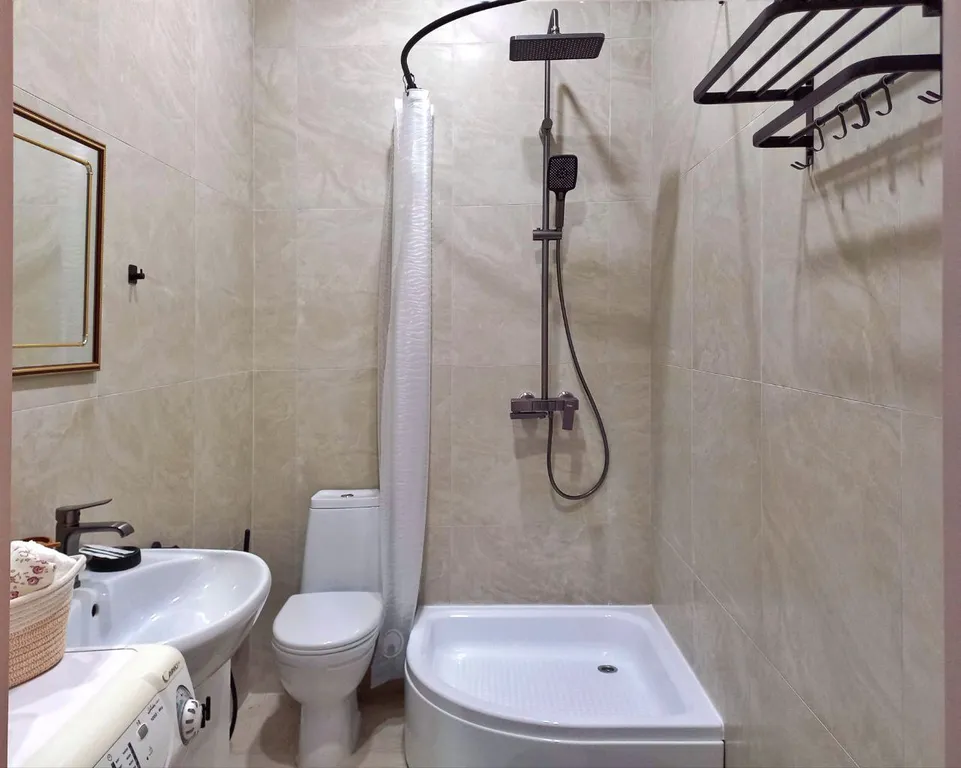 Комфортный семейный номер-студия с видом на горы