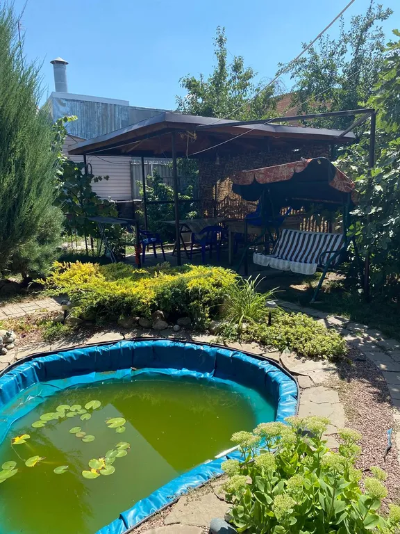 Уютный дом с прудом