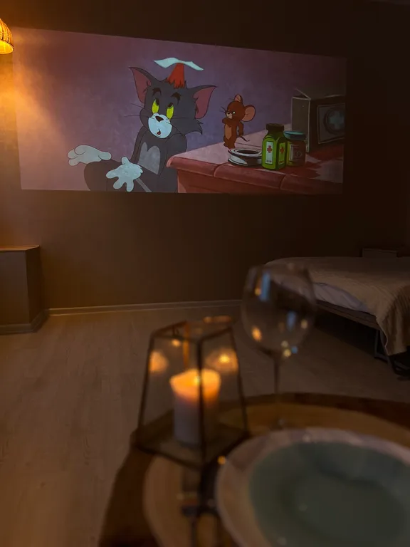 Студия с видом на Волгу в центре