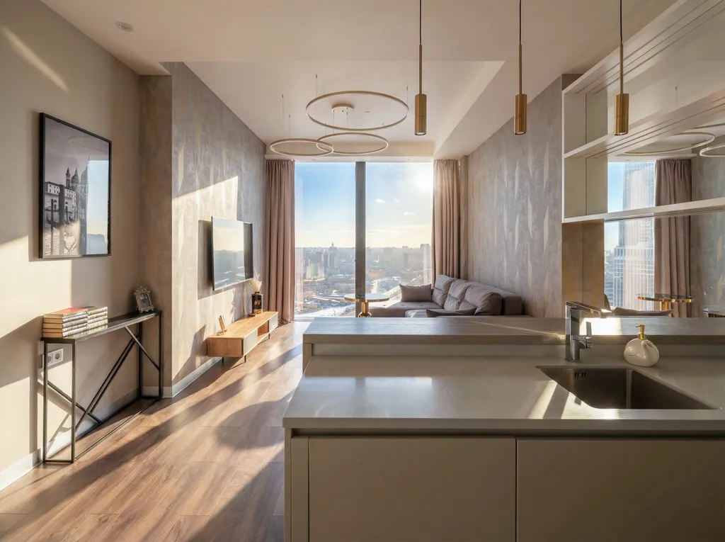 Neva Navi 36 этаж 65 м2. Панорамный вид. Шикарные закаты.