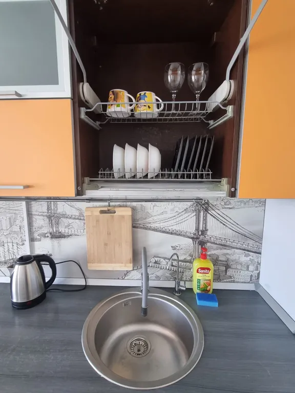 Уютная однокомнатная квартира с видом на реку