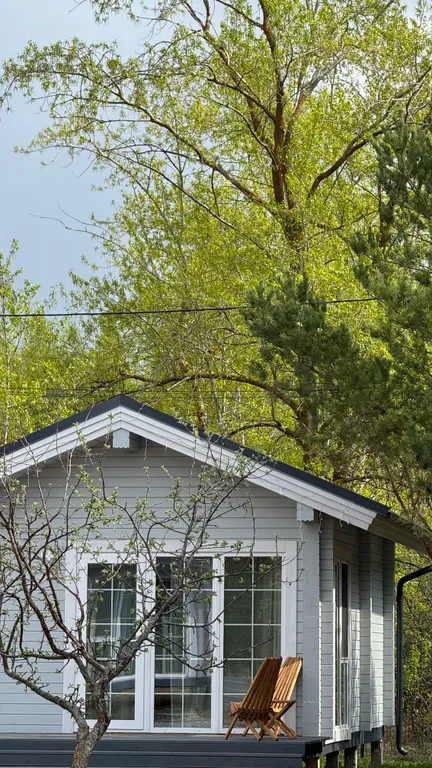 Дома из клееного бруса в хвойном лесу у Камского Моря и Семрука