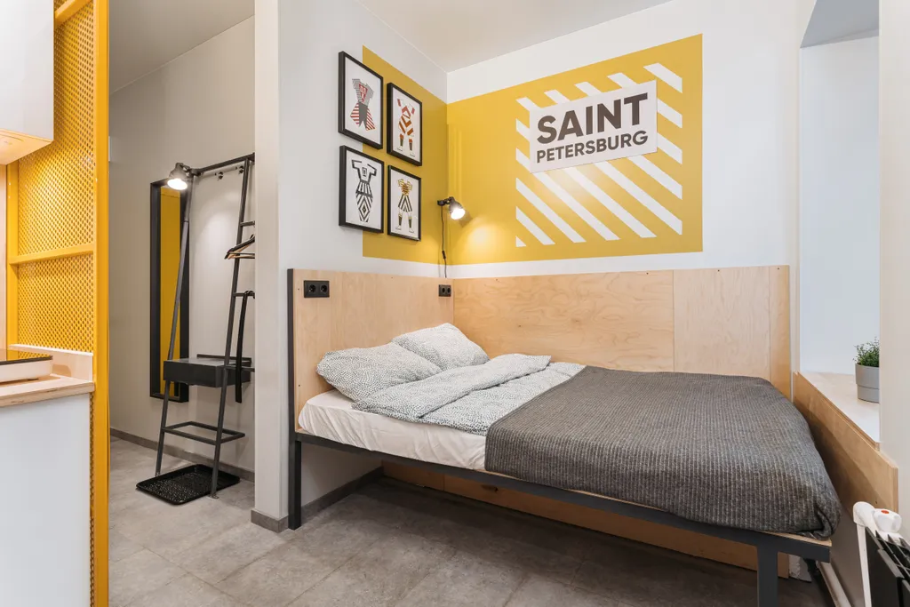 Квартира Квартира Смарт-студия у метро Василеостровская — Санкт-Петербург