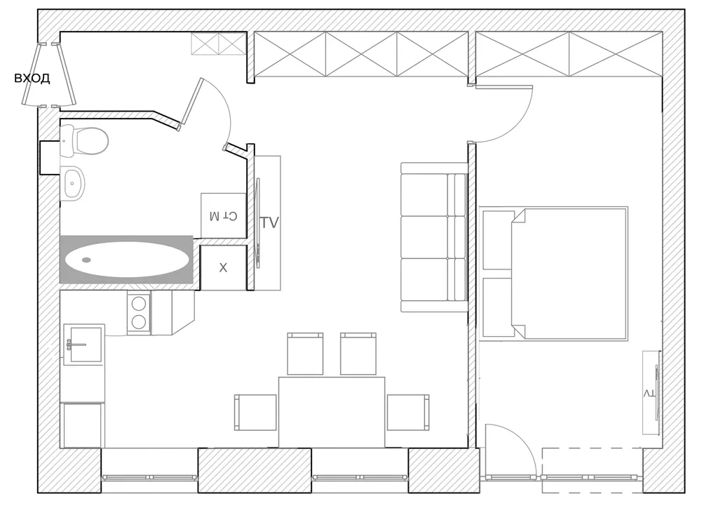 Прекрасная квартира, 200 метров от ЖД вокзала