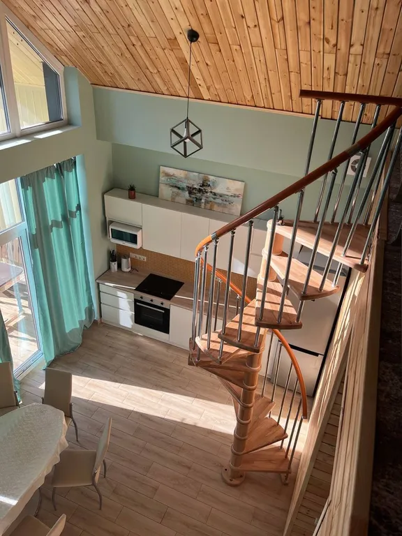 Дом Барнхаус Тихая сосна с баней и бассейном