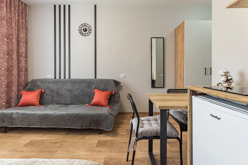 Уютная квартира-студия в современном ЖК Бурнаковский