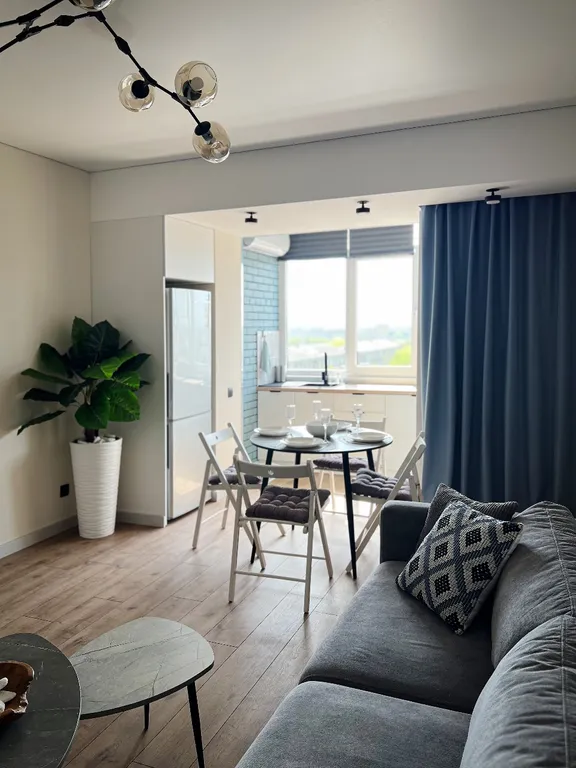 2-я студия с видом на город и море