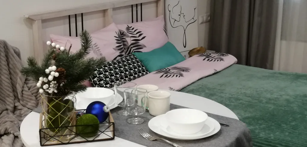 Студия loft с балконом