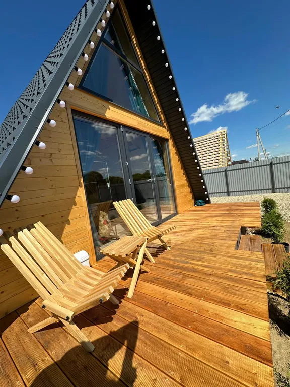 Уютный А-фрейм №1 у озера