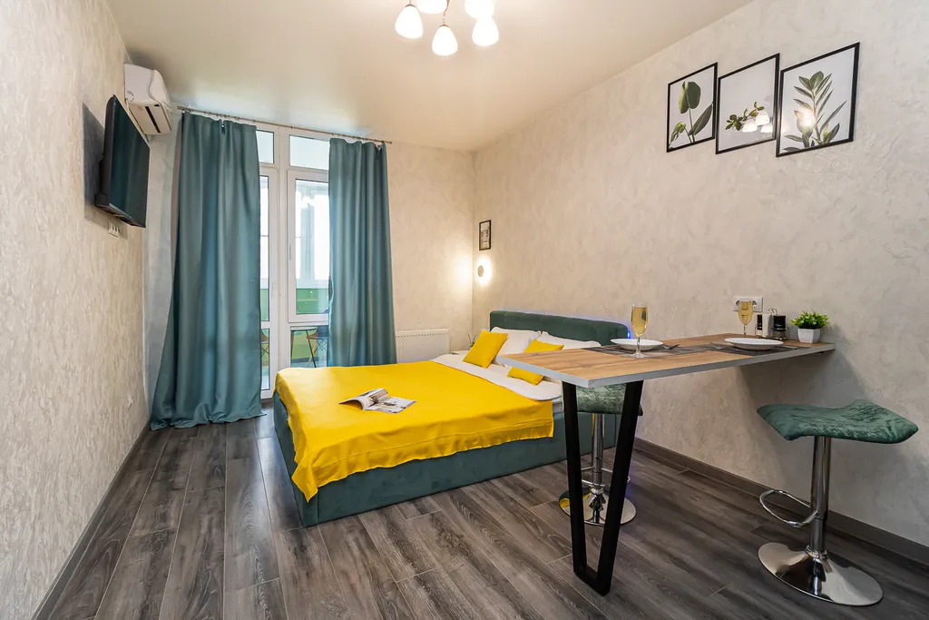 Квартира Квартира Уютная и комфортная студия в комфортабельном Любимово — Краснодар