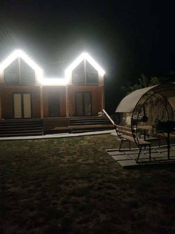 Синий эко-домик