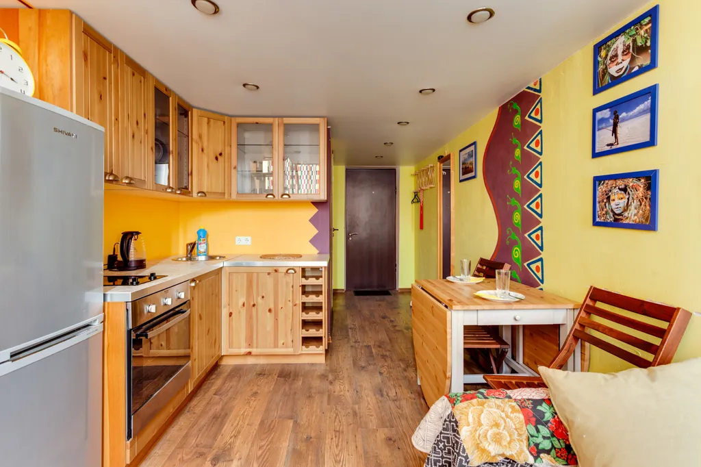 Квартира Двухуровневые апартаменты в Африканском стиле — Москва