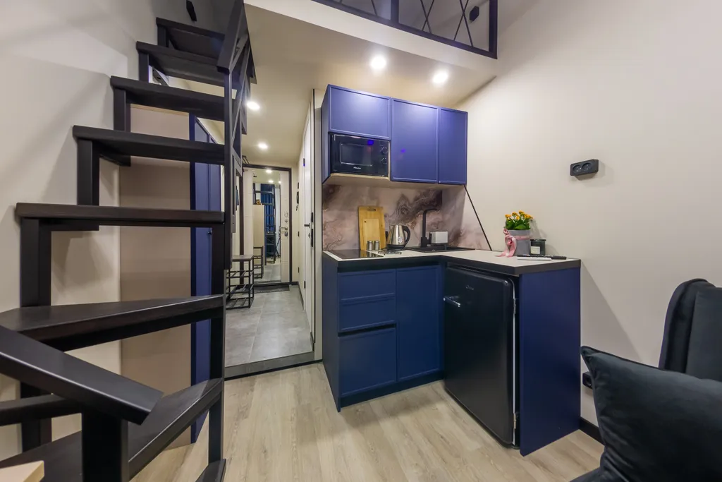 Квартира Квартира Новая студия с видом на реку Фонтанку и всем необходимым для комфорта! — Санкт-Петербург