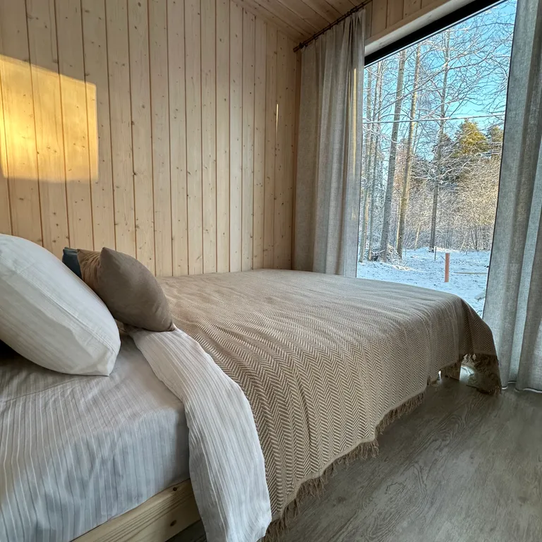 Коттедж Домик с панорамной ванной на озере Вуокса — Беличье