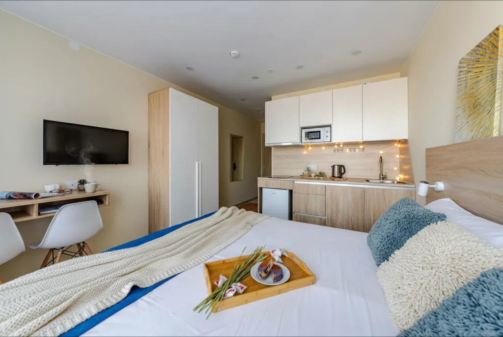 Квартира Квартира Уютная студия рядом с метро — Санкт-Петербург