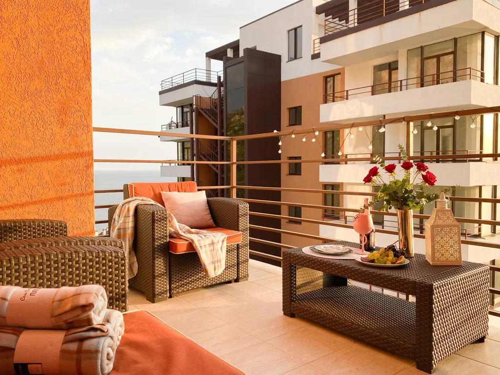 Видовая студия с видом на море и горы