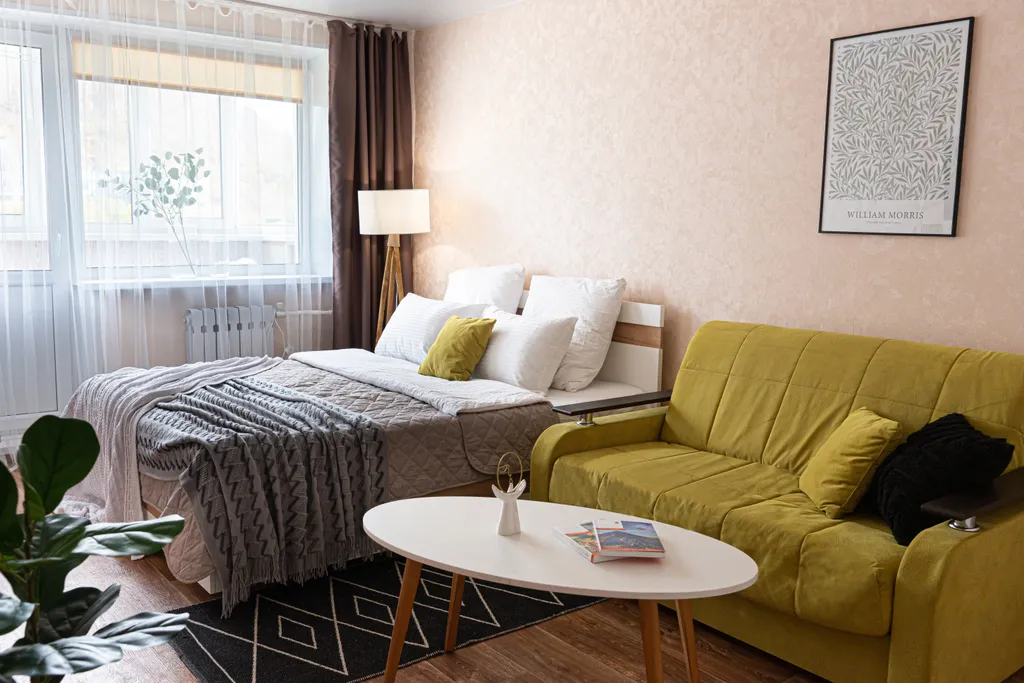 Комфортабельная однокомнатная квартира с шикарным местоположением