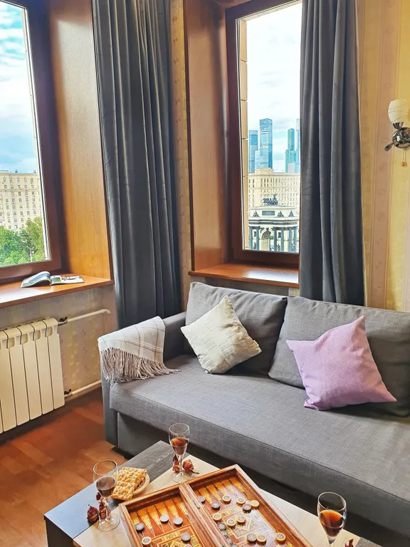 Квартира Квартира с потрясающим видом на Москва-сити, метро у подъезда — Москва