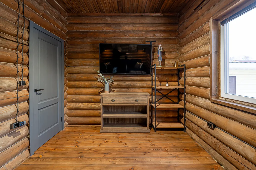 Уютный бревенчатый дом