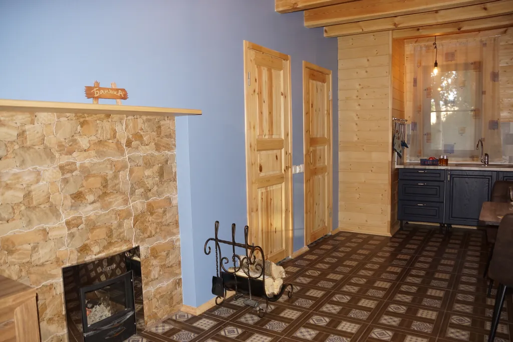 Коттедж Дом с камином, баней-сауной на дровах и купелью — Светлое