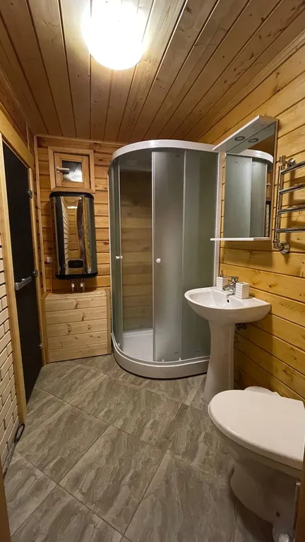 Новый уютный коттедж с баней на дровах