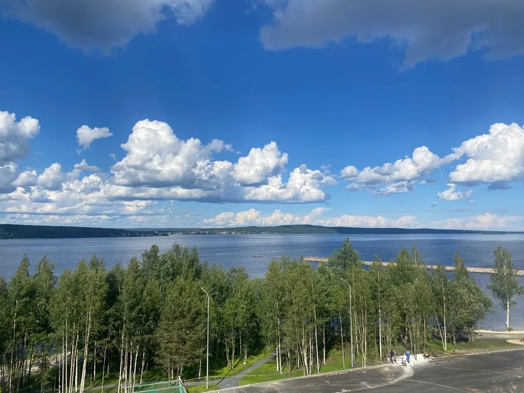 Евродвушка с кондиционером и с красивым видом на озеро