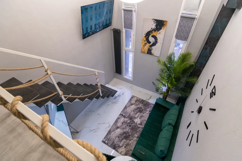 Двухэтажная квартира в стиле лофт