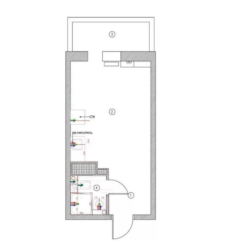 Студия рядом с морем