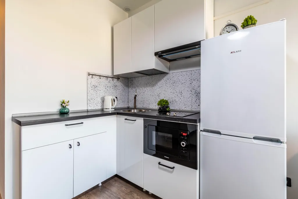 Стильная студия в центре города с хорошим видом