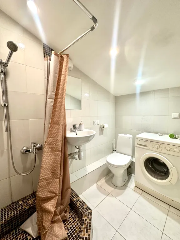 Уютная студия Мансард с окном в потолок